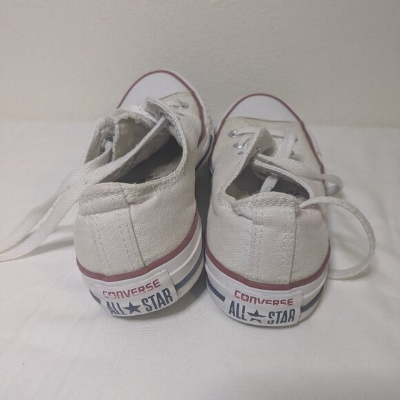 Converse Great Condition Women's Size 6 Cream/White Converse Low-Top Sneakers - Picture 7 of 8